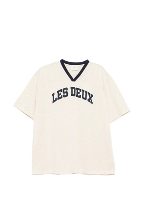 Les Deux Bronson V-neck T-shirt - Neutrals