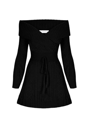 Violante Nessi off-the-shoulder mini dress - Black
