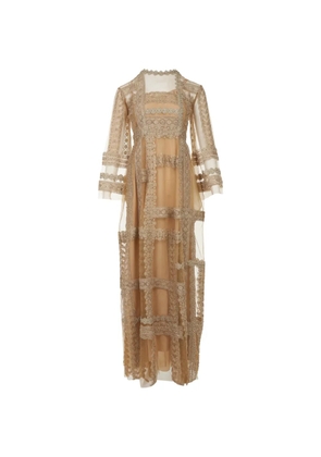 Biyan lace embroidered dress - Neutrals