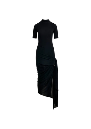 Essentiel Antwerp ruched-detail asymmetric dress - Black