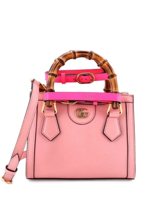 Gucci Pre-Owned Diana NM Bamboo Handle Tote Leather Mini crossbody bag - Pink