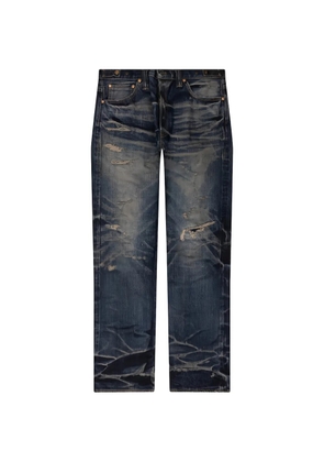 Mastercraft Union repaired straight jeans - Blue