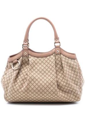 Gucci Pre-Owned 2016-2025 Medium Diamante Canvas Sukey tote bag - Brown