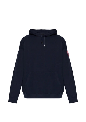 Canada Goose logo-patch hoodie - Blue