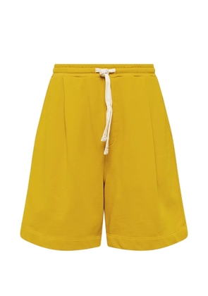 Laneus drawstring fleece shorts - Yellow