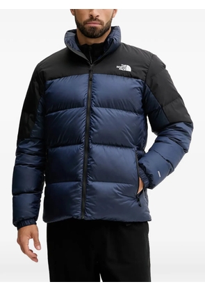 The North Face logo-embroidered padded jacket - Blue