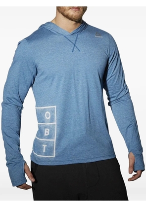 Reebok graphic-print hoodie - Blue