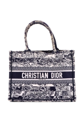 Christian Dior Pre-Owned Book Embroidered Canvas Medium tote bag - Blue
