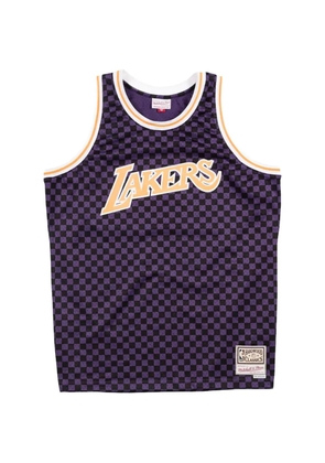 Mitchell & Ness x NBA Los Angeles Lakers checked swingman top - Purple