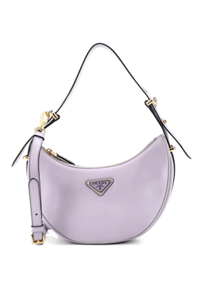 Prada Pre-Owned Arque Half Moon Leather Small hobo bag - Purple