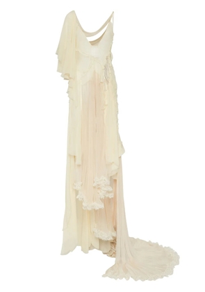 DSQUARED2 asymmetric maxi dress - White