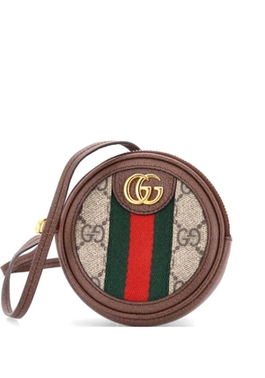 Gucci Pre-Owned Ophidia Round GG Coated Canvas Mini backpack - Brown
