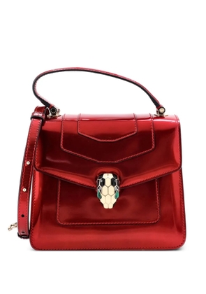 Bvlgari Pre-Owned Serpenti Top Handle Bag Patent Small satchel - Red
