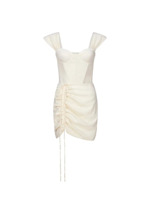 Violante Nessi Montale mini dress - Neutrals