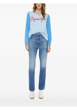 MOTHER The Jagger long-sleeve top - Blue