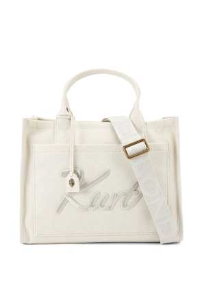 Kurt Geiger London Kurt embroidered tote bag - Neutrals