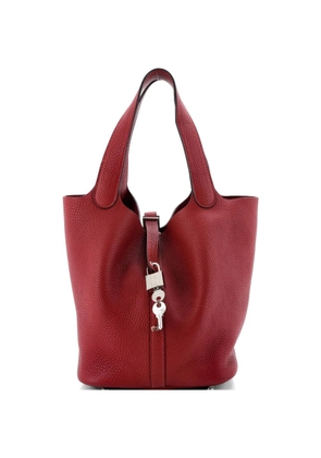 Hermès Pre-Owned Picotin Lock Bag Clemence MM bucket bag - Red