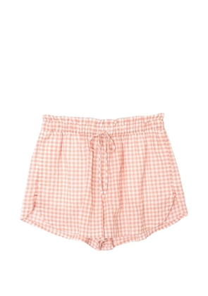 Xirena gingham-print shorts - Pink