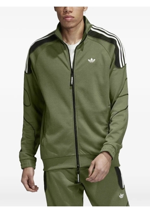 adidas logo-detail zip sweatshirt - Green