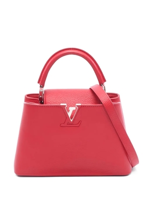 Louis Vuitton Pre-Owned 2017 Capucines BB Ruby top handle leather handbag - Red