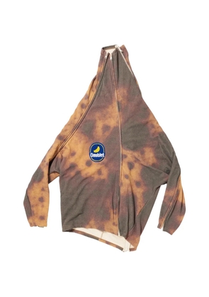 Doublet Peelable Banana hoodie - Brown