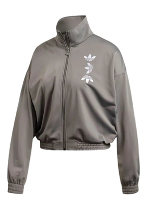 adidas logo-print track jacket - Grey