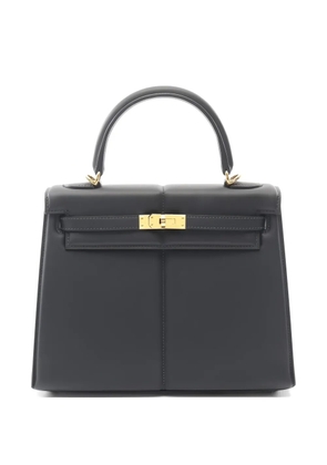 Hermès Pre-Owned 2022 Kelly two-way gold hardware leather handbag - Grey