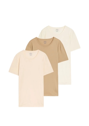 Polo Ralph Lauren logo-embroidered T-shirt (set of three) - Neutrals