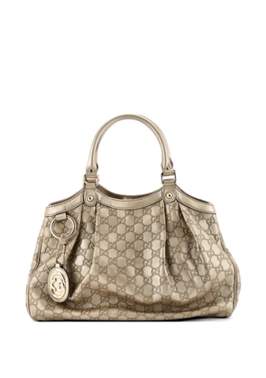 Gucci Pre-Owned Sukey GG Canvas with Leather Medium tote bag - Neutrals