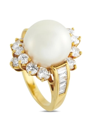 LB Exclusive diamond and pearl ring - Gold