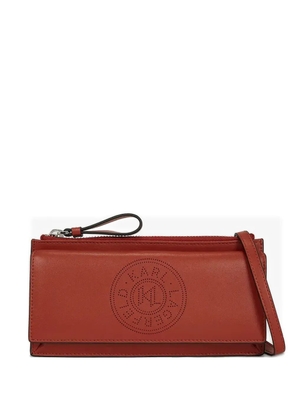 Karl Lagerfeld logo-detail cross body bag - Red