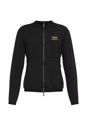 Ea7 Emporio Armani zip-up sweatshirt - Black
