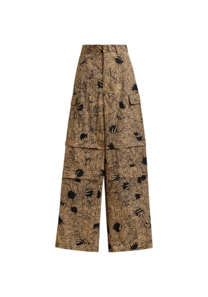 Essentiel Antwerp floral-print cargo pants - Neutrals