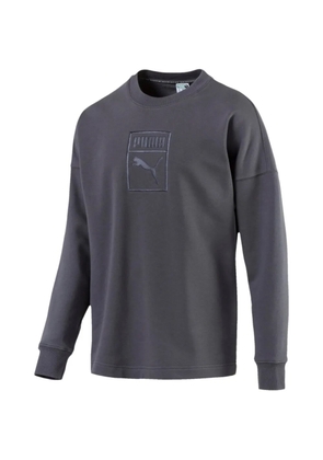 PUMA crew-neck logo sweatshirt - Grey