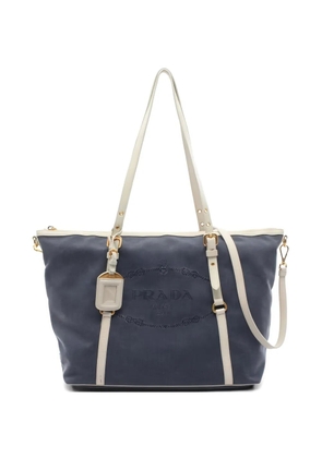 Prada Pre-Owned 2000s jacquard logo tote bag - Blue