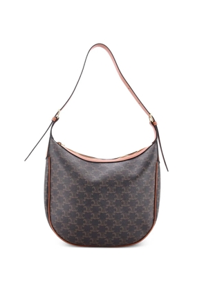 Celine Pre-Owned Heloise Bag Triomphe Coated Canvas Medium shoulder bag - Brown