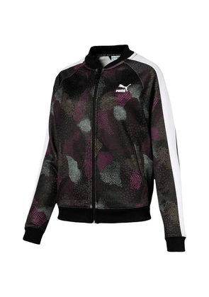 PUMA Classics T7 striped patterned sweatshirt - Black