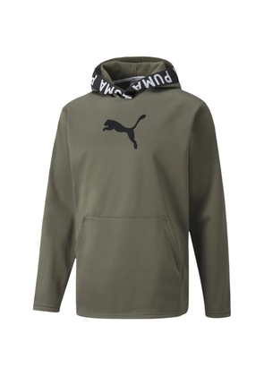 PUMA logo-print hoodie - Green