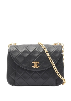 CHANEL Pre-Owned 1991-1994 CC Quilted Lambskin crossbody bag - Black