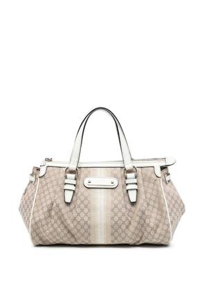 Celine Pre-Owned 2009 Macadam Canvas handbag - Brown