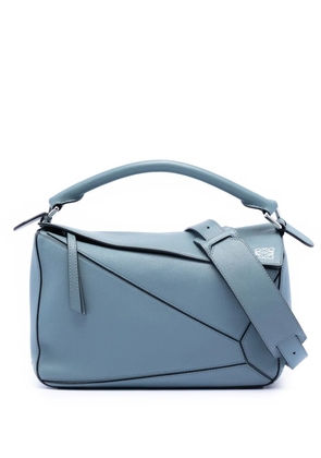 Loewe Pre-Owned 2018 Medium Calfskin Puzzle satchel - Blue