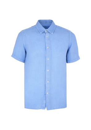 120% Lino short-sleeve shirt - Blue