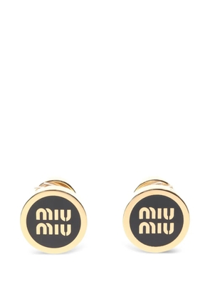 Miu Miu Pre-Owned 2020s enamel earrings - Gold