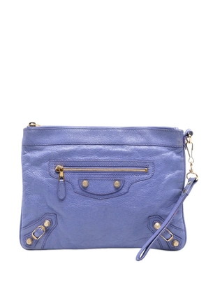 Balenciaga Pre-Owned 2013 Lambskin Motocross Giant 12 clutch bag - Purple