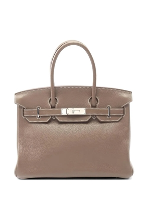 Hermès Pre-Owned 2014 30 Birkin Etoupe Togo tote bag - Brown