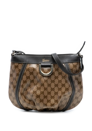Gucci Pre-Owned 2016-2026 GG Crystal Abbey D Ring crossbody bag - Brown