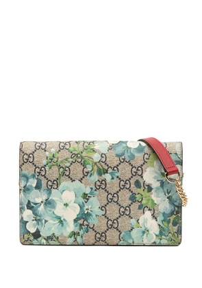 Gucci Pre-Owned 2000-2015 GG Supreme Blooms Wallet On Chain shoulder bag - Brown