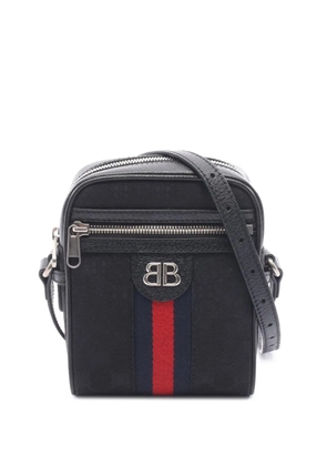 Balenciaga Pre-Owned 2016-2026 The Hacker Project Mini BB Supreme Web Ophidia crossbody bag - Black