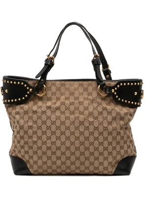 Gucci Pre-Owned 2016-2026 GG Canvas Patti Stud tote bag - Brown