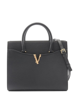 Versace Pre-Owned 2010s Virtus leather tote bag - Black